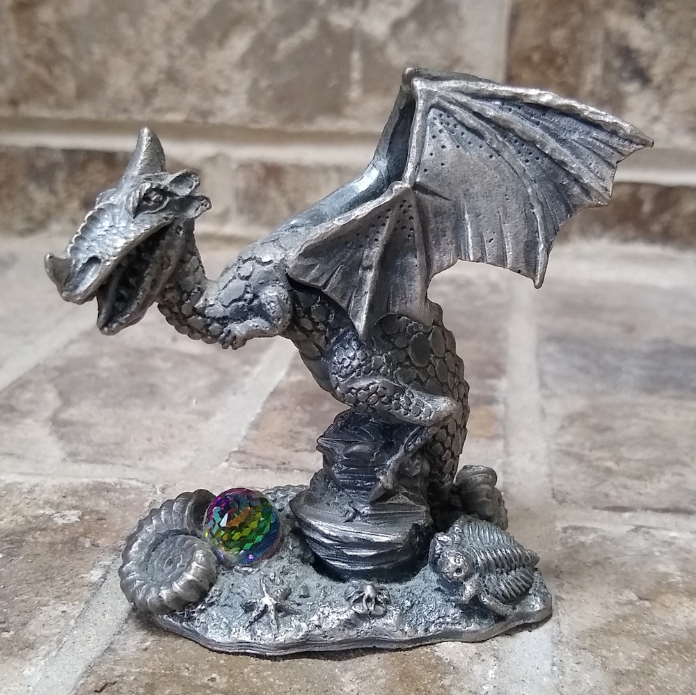 The Dragon of Pre History Pewter Figurine